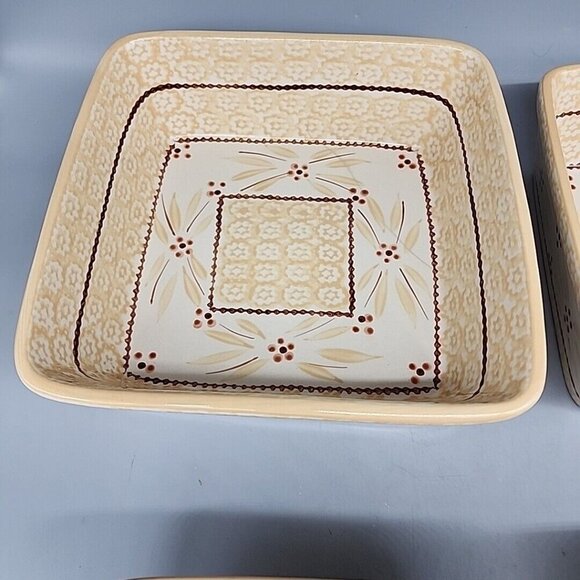 Temptations Old World Brown Set 2 Baking Dishes & 2 Bowls - Picture 7 of 11